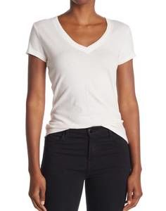 NEW L'AGENCE becca v-neck tee in blossom